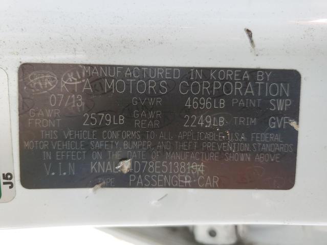 Photo 11 VIN: KNALN4D78E5138194 - KIA CADENZA 