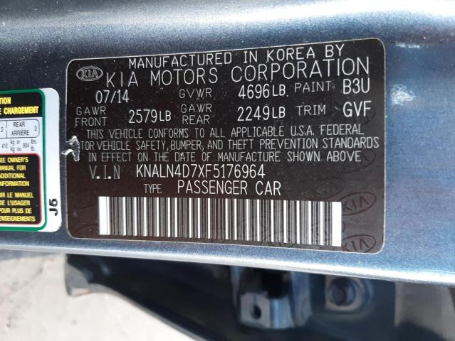 Photo 11 VIN: KNALN4D7XF5176964 - KIA CADENZA PR 