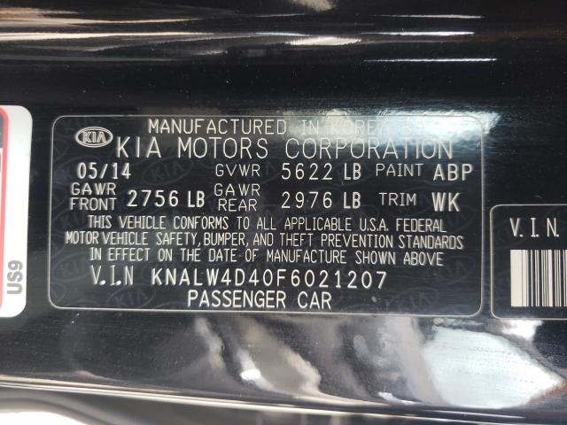 Photo 9 VIN: KNALW4D40F6021207 - KIA K900 