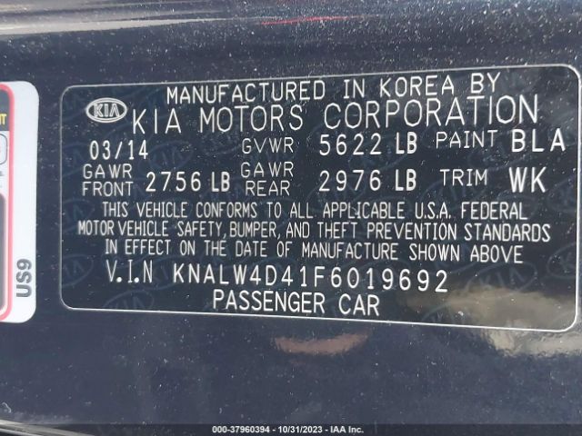 Photo 8 VIN: KNALW4D41F6019692 - KIA K900 