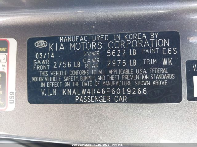 Photo 8 VIN: KNALW4D46F6019266 - KIA K900 