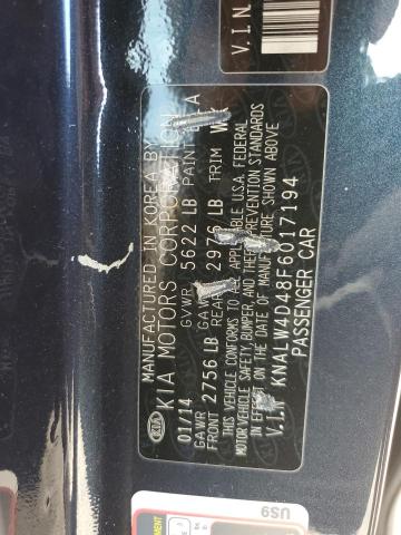 Photo 11 VIN: KNALW4D48F6017194 - KIA K900 