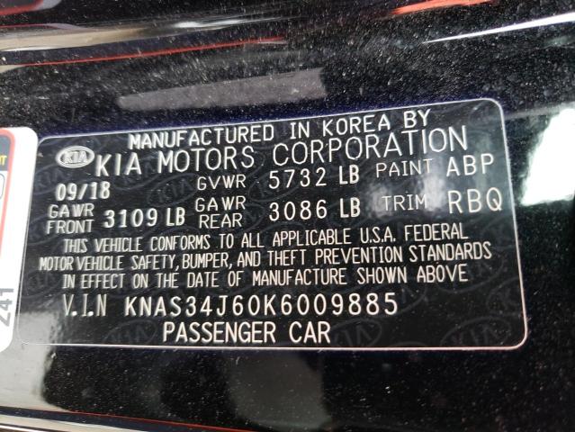 Photo 12 VIN: KNAS34J60K6009885 - KIA K900 LUXUR 