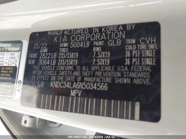 Photo 8 VIN: KNDC34LA6N5034566 - KIA EV6 