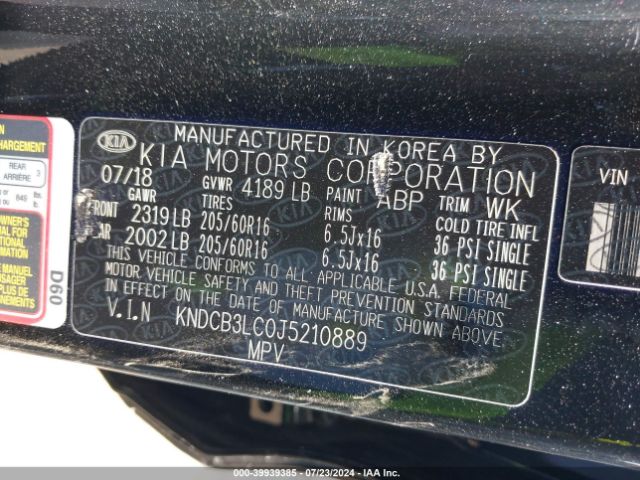 Photo 8 VIN: KNDCB3LC0J5210889 - KIA NIRO 