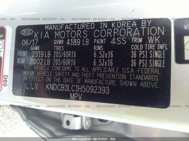 Photo 8 VIN: KNDCB3LC1H5092393 - KIA NIRO 