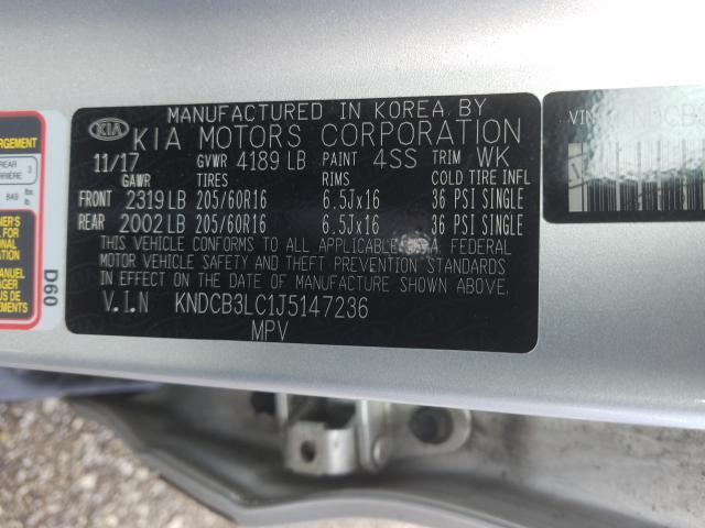 Photo 9 VIN: KNDCB3LC1J5147236 - KIA NIRO FE 