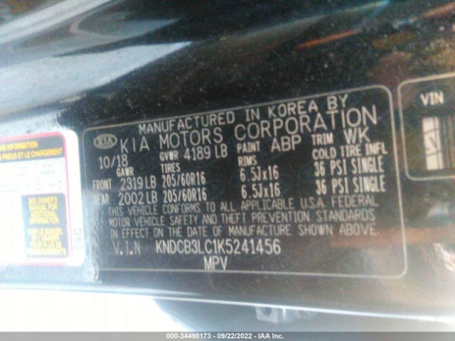 Photo 8 VIN: KNDCB3LC1K5241456 - KIA NIRO 