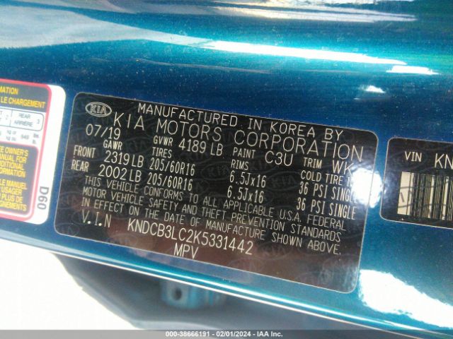 Photo 8 VIN: KNDCB3LC2K5331442 - KIA NIRO 