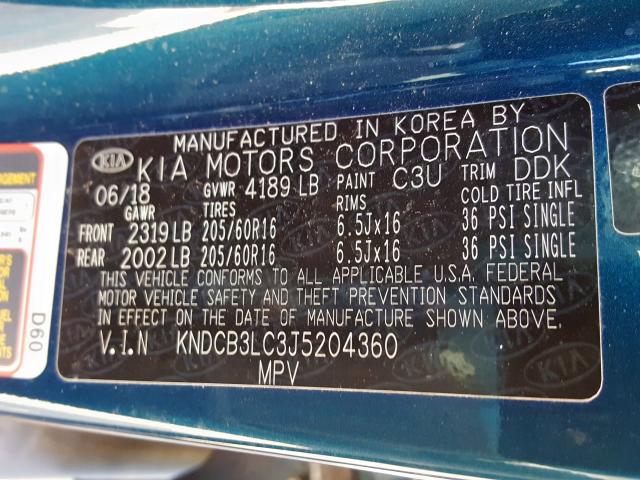 Photo 9 VIN: KNDCB3LC3J5204360 - KIA NIRO 