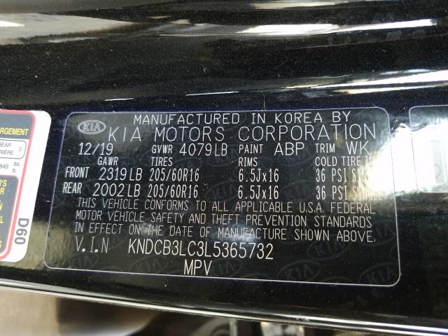 Photo 9 VIN: KNDCB3LC3L5365732 - KIA NIRO LX 