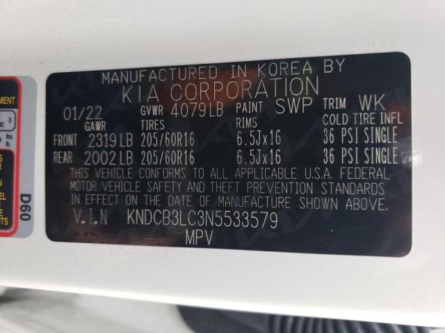 Photo 12 VIN: KNDCB3LC3N5533579 - KIA NIRO LX 