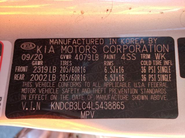 Photo 9 VIN: KNDCB3LC4L5438865 - KIA NIRO LX 