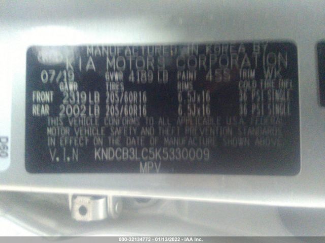 Photo 8 VIN: KNDCB3LC5K5330009 - KIA NIRO 