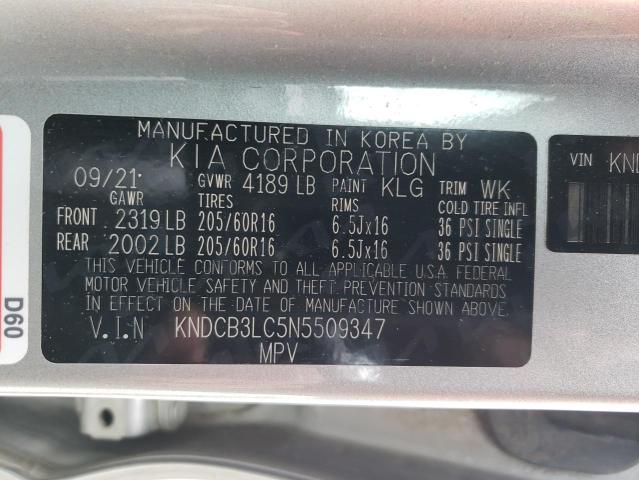 Photo 12 VIN: KNDCB3LC5N5509347 - KIA NIRO 