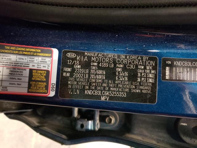 Photo 9 VIN: KNDCB3LC6K5255353 - KIA NIRO FE 