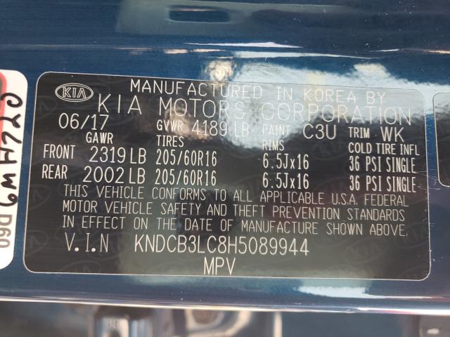 Photo 9 VIN: KNDCB3LC8H5089944 - KIA NIRO FE 