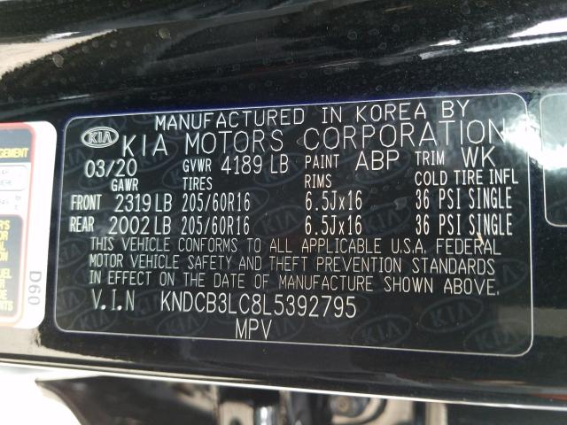 Photo 9 VIN: KNDCB3LC8L5392795 - KIA NIRO 