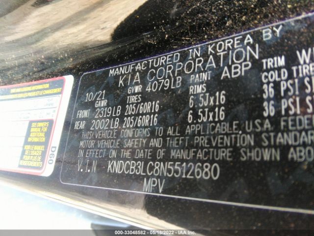 Photo 8 VIN: KNDCB3LC8N5512680 - KIA NIRO 