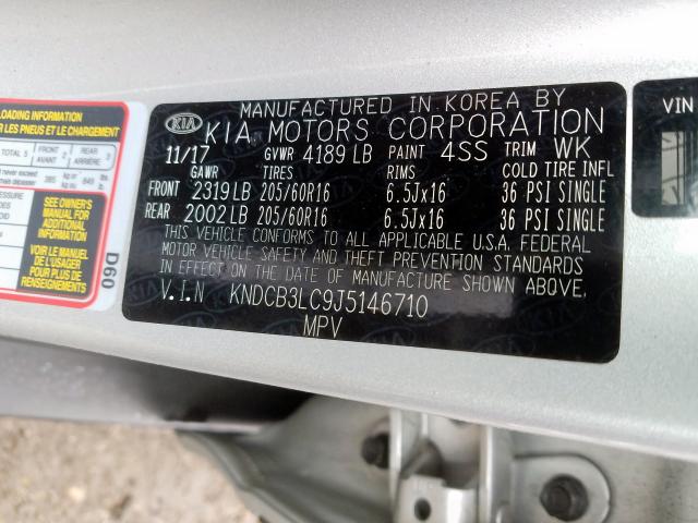 Photo 9 VIN: KNDCB3LC9J5146710 - KIA NIRO FE 