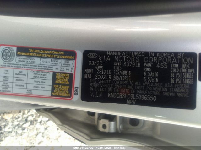 Photo 8 VIN: KNDCB3LC9L5396550 - KIA NIRO 