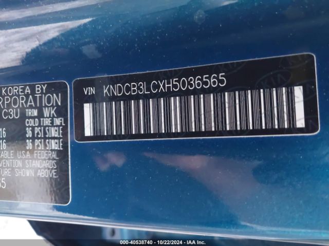 Photo 8 VIN: KNDCB3LCXH5036565 - KIA NIRO 