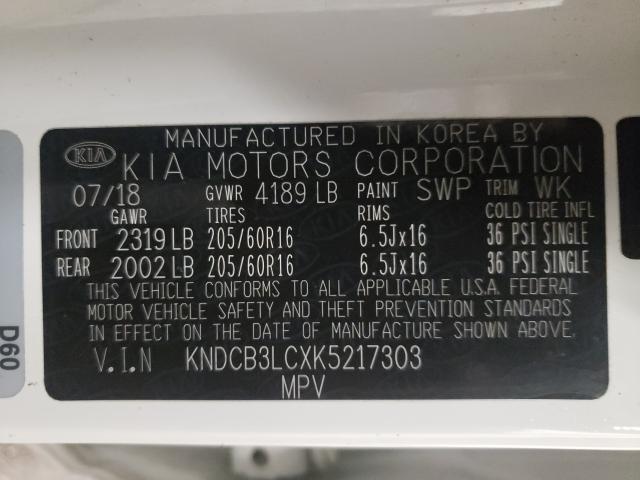 Photo 9 VIN: KNDCB3LCXK5217303 - KIA NIRO FE 