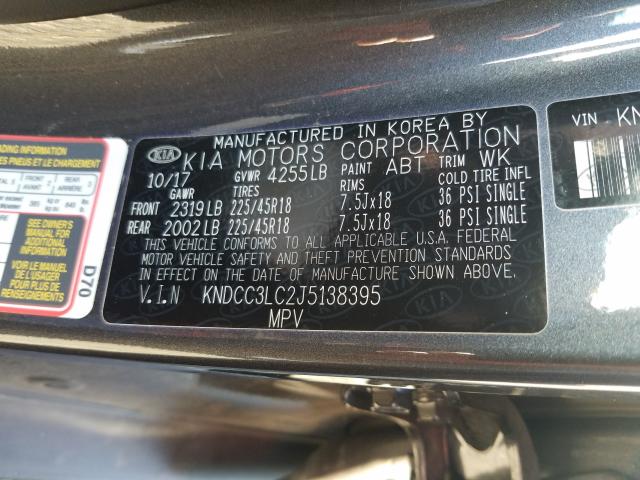 Photo 9 VIN: KNDCC3LC2J5138395 - KIA NIRO EX 