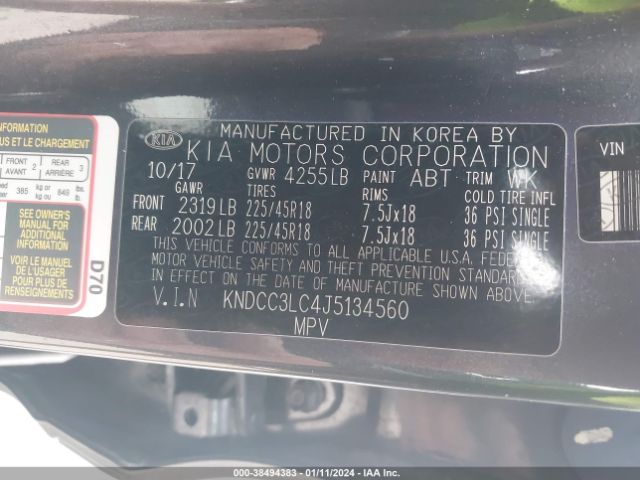 Photo 8 VIN: KNDCC3LC4J5134560 - KIA NIRO 