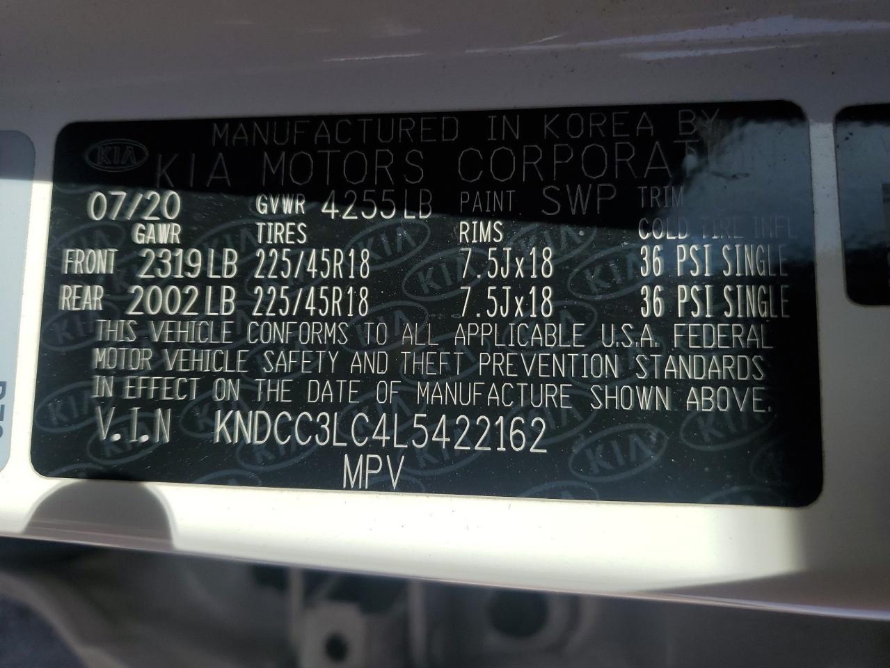 Photo 11 VIN: KNDCC3LC4L5422162 - KIA NIRO 