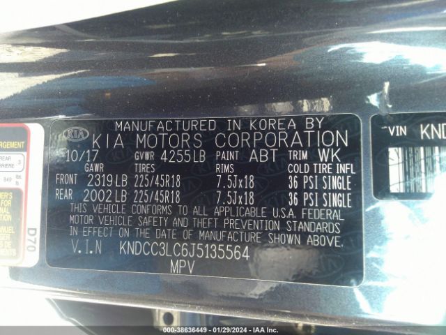 Photo 8 VIN: KNDCC3LC6J5135564 - KIA NIRO 