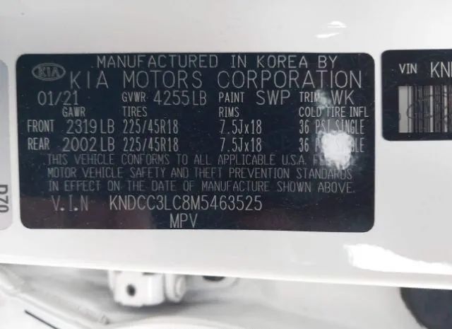 Photo 8 VIN: KNDCC3LC8M5463525 - KIA NIRO 