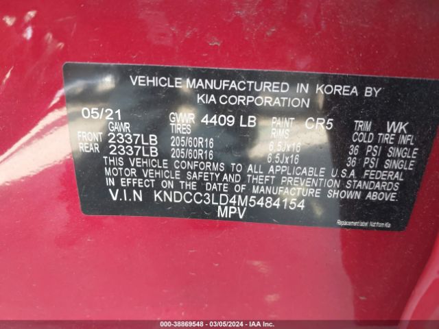 Photo 8 VIN: KNDCC3LD4M5484154 - KIA NIRO PLUG-IN HYBRID 