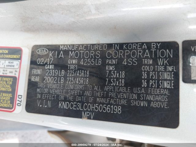 Photo 8 VIN: KNDCE3LC0H5056198 - KIA NIRO 