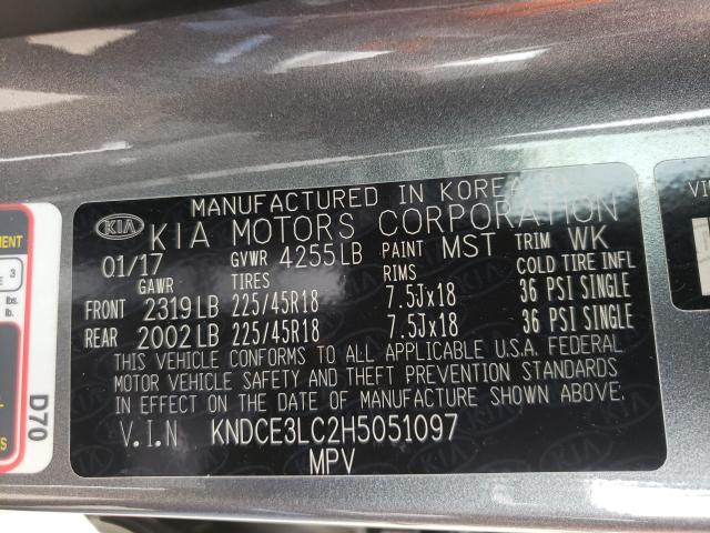 Photo 9 VIN: KNDCE3LC2H5051097 - KIA NIRO EX TO 