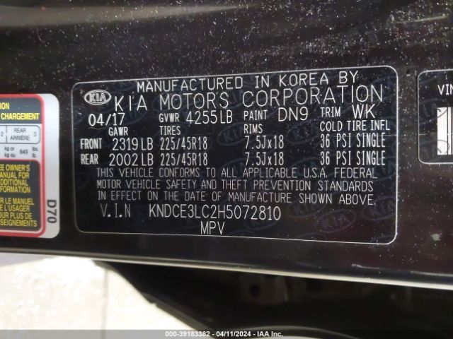 Photo 8 VIN: KNDCE3LC2H5072810 - KIA NIRO 