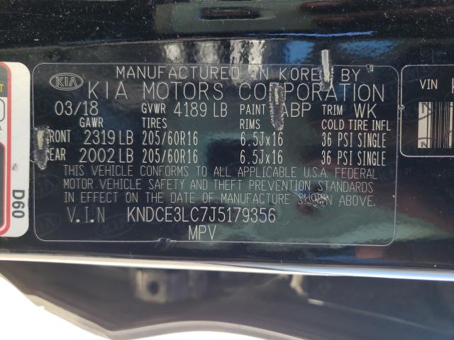 Photo 9 VIN: KNDCE3LC7J5179356 - KIA NIRO TOURI 