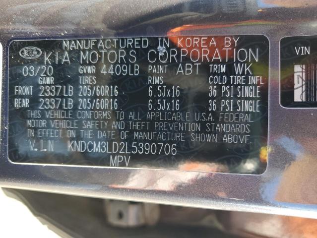 Photo 12 VIN: KNDCM3LD2L5390706 - KIA NIRO LXS 