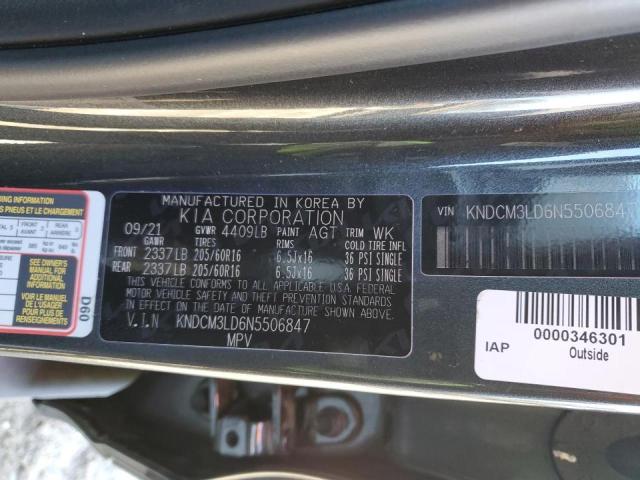 Photo 12 VIN: KNDCM3LD6N5506847 - KIA NIRO LXS 