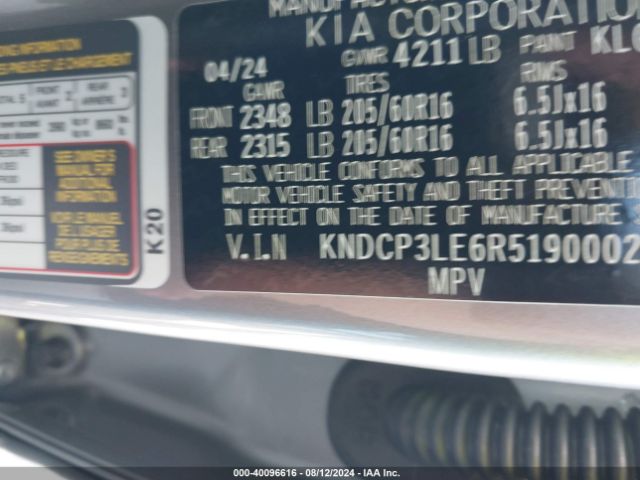 Photo 8 VIN: KNDCP3LE6R5190002 - KIA NIRO 