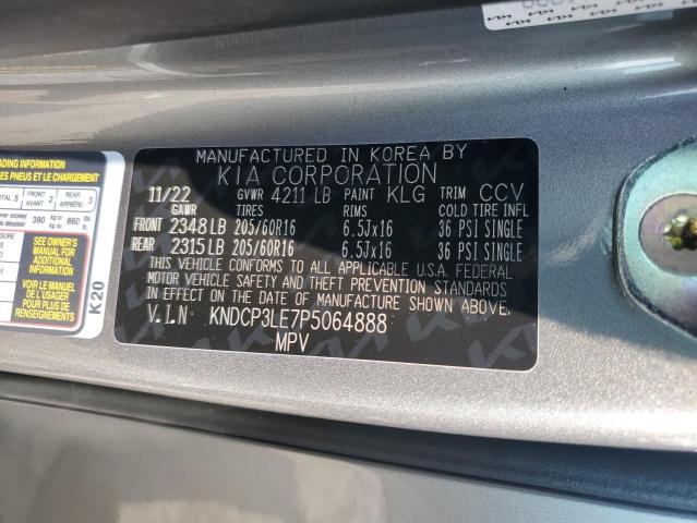 Photo 12 VIN: KNDCP3LE7P5064888 - KIA NIRO LX 