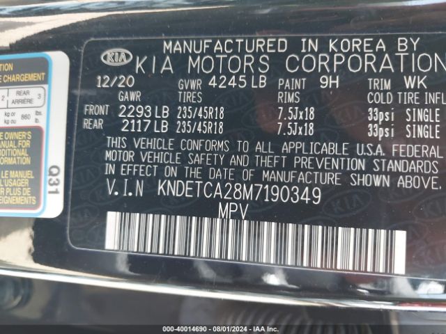 Photo 8 VIN: KNDETCA28M7190349 - KIA SELTOS 