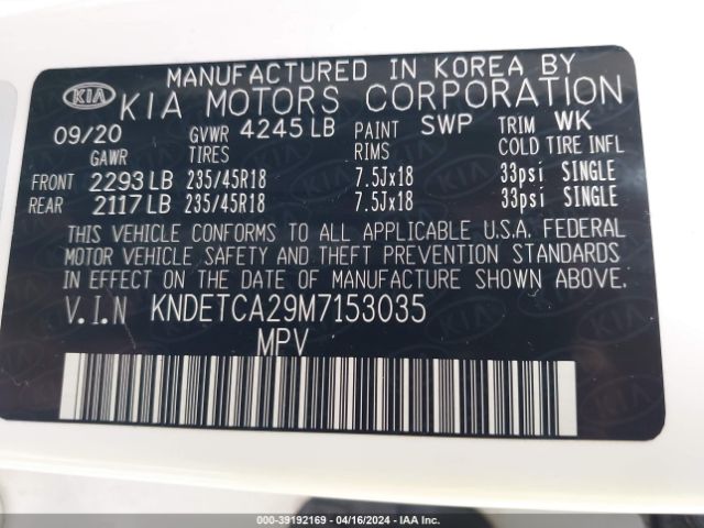 Photo 8 VIN: KNDETCA29M7153035 - KIA SELTOS 