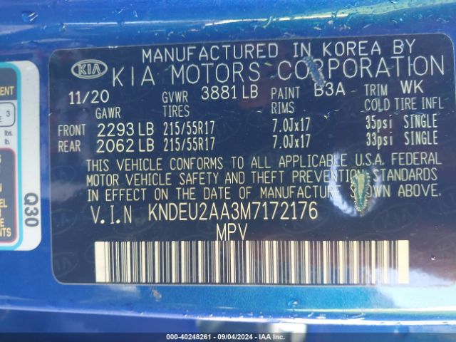 Photo 8 VIN: KNDEU2AA3M7172176 - KIA SELTOS 