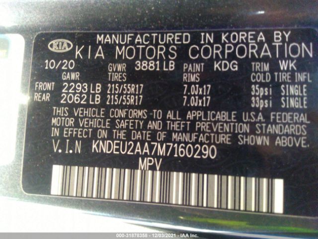 Photo 8 VIN: KNDEU2AA7M7160290 - KIA SELTOS 