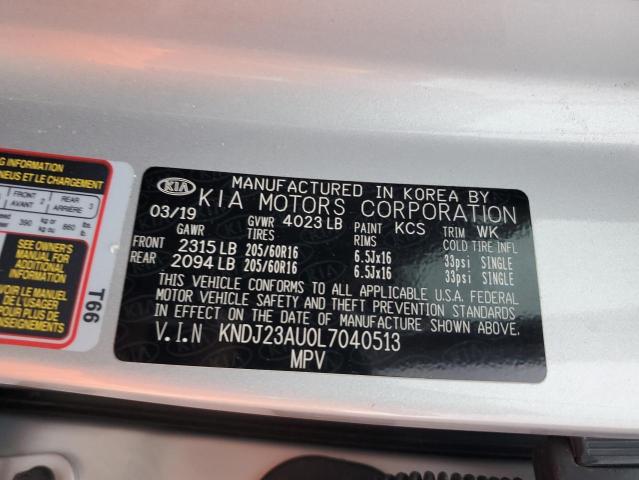 Photo 12 VIN: KNDJ23AU0L7040513 - KIA SOUL LX 