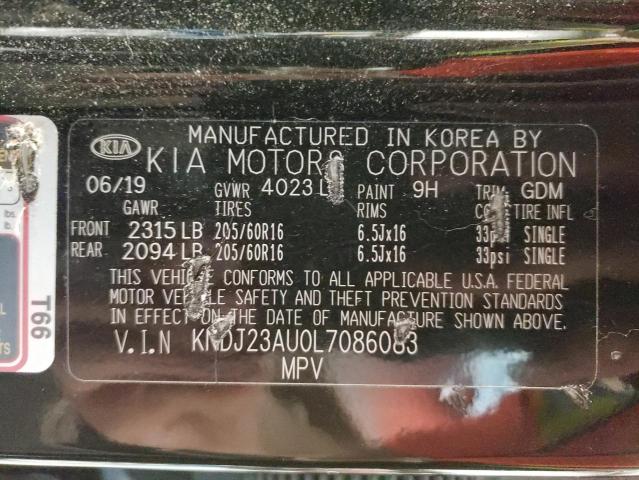 Photo 9 VIN: KNDJ23AU0L7086083 - KIA SOUL LX 