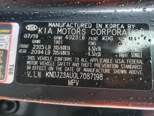 Photo 9 VIN: KNDJ23AU0L7087198 - KIA SOUL LX 