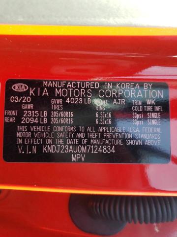 Photo 9 VIN: KNDJ23AU0M7124834 - KIA SOUL LX 