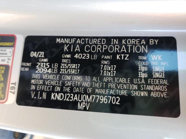 Photo 9 VIN: KNDJ23AU0M7796702 - KIA SOUL LX 